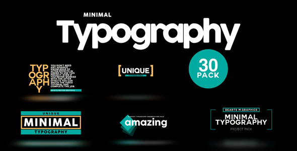 Minimal Typo - VideoHive 14235817