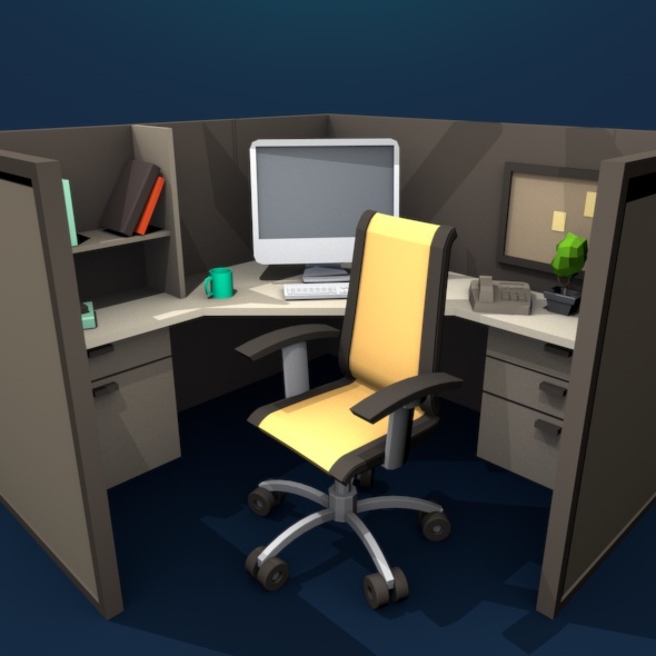 Workplace Low Poly - 3Docean 14236612