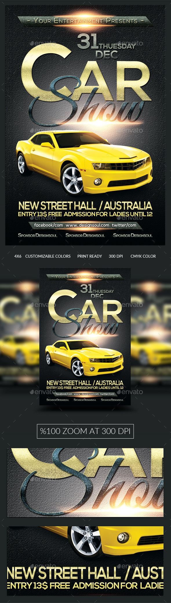 Car Show Flyer Template - Events Flyers
