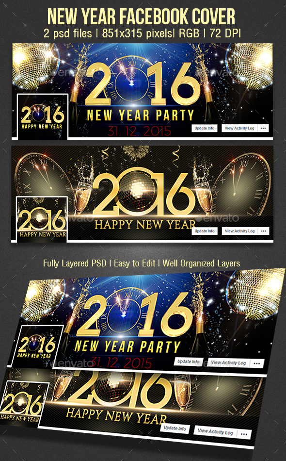 New Year Facebook Cover - Facebook Timeline Covers Social Media