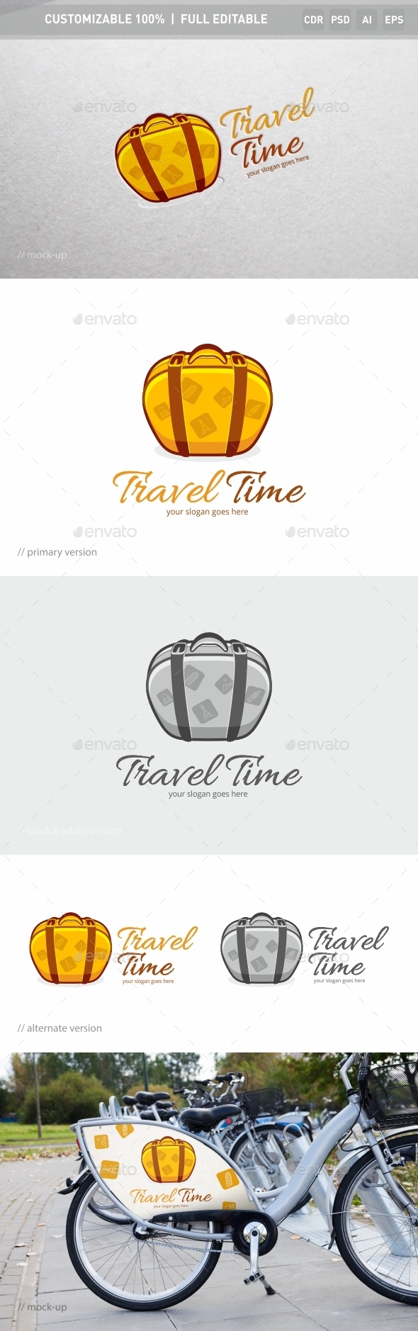 Travel Time Logo Template - Objects Logo Templates
