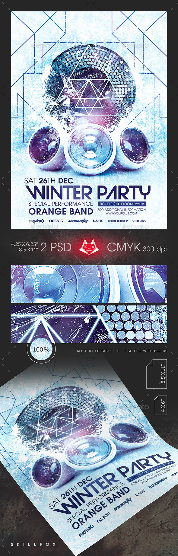Winter Party Template - Clubs & Parties Events