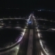 Aerial View Transport Interchange At Night - VideoHive Item for Sale