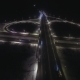 Aerial View Transport Interchange At Night - VideoHive Item for Sale