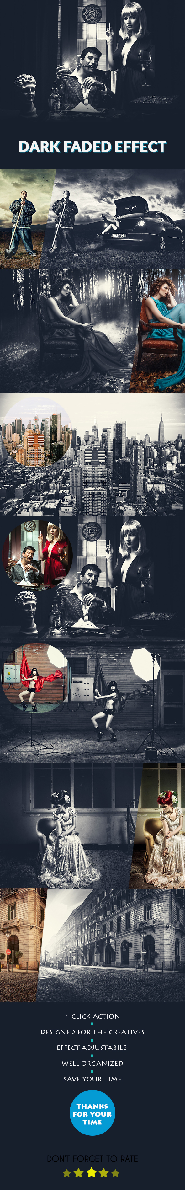 Dark Faded Effect - Photo Effects Actions