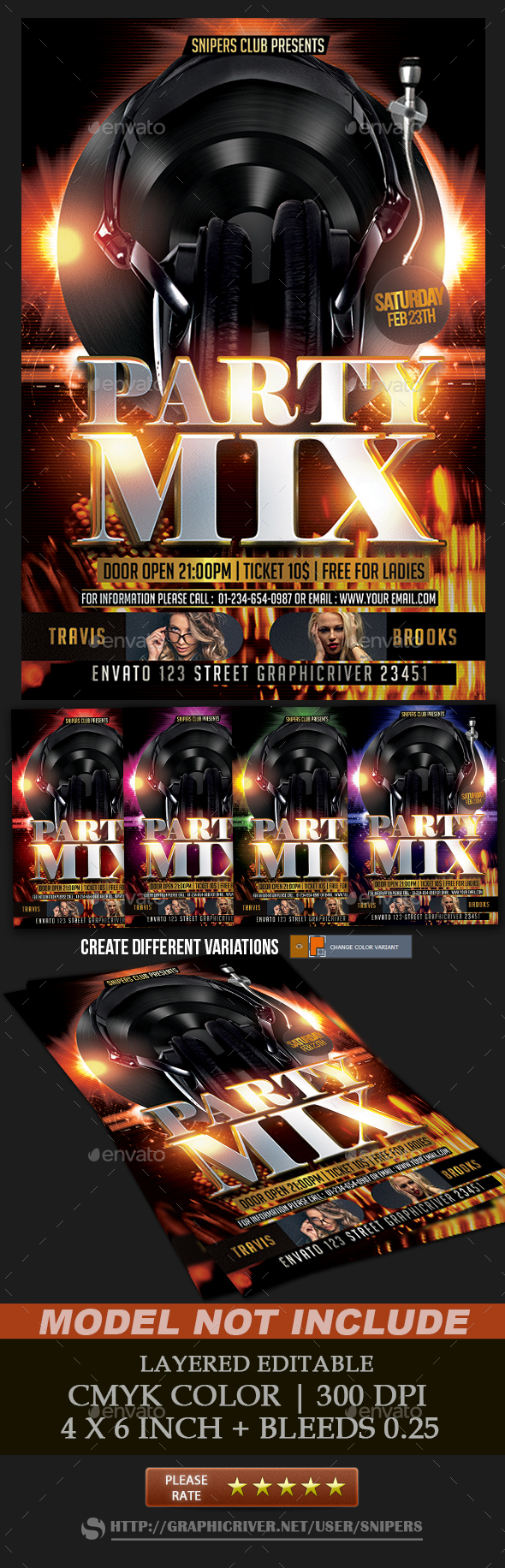 Party Mix - Events Flyers