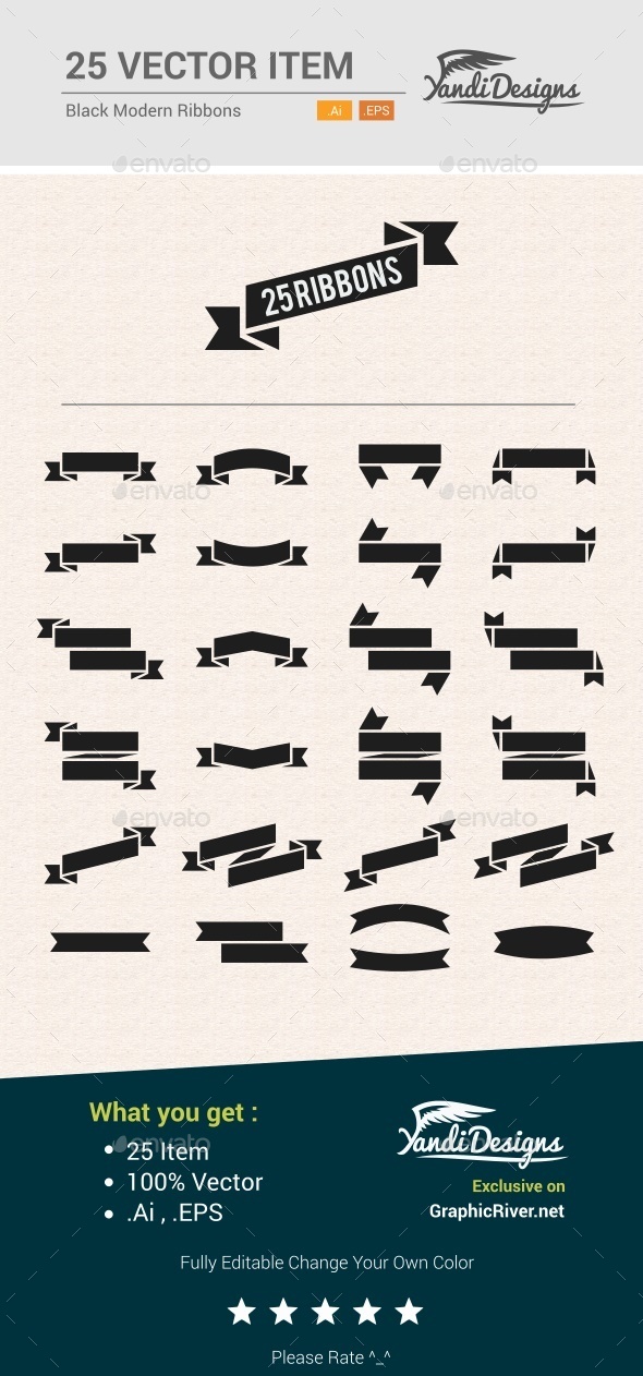 Ribbons - Decorative Symbols Decorative