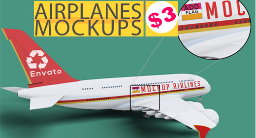 Airplanes Mockup