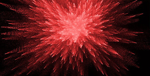 Red Particles Explosion