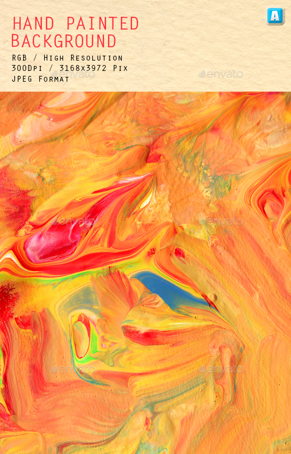 Hand Painted Background 0260 - Art Textures