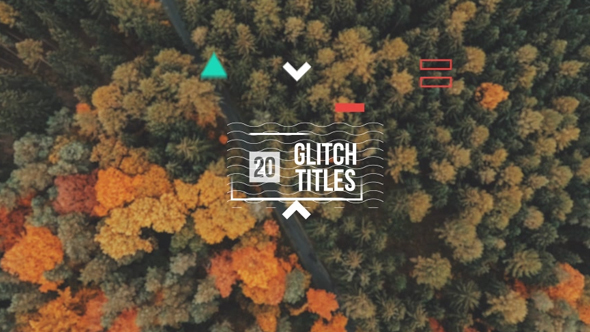 Glitch Titles Pack - VideoHive 14250998