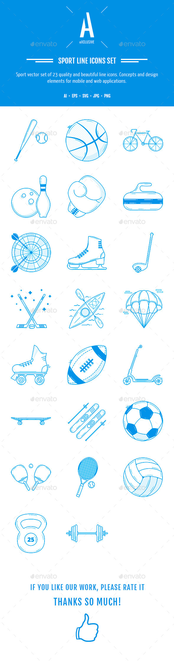 Sport Line Icons - Icons