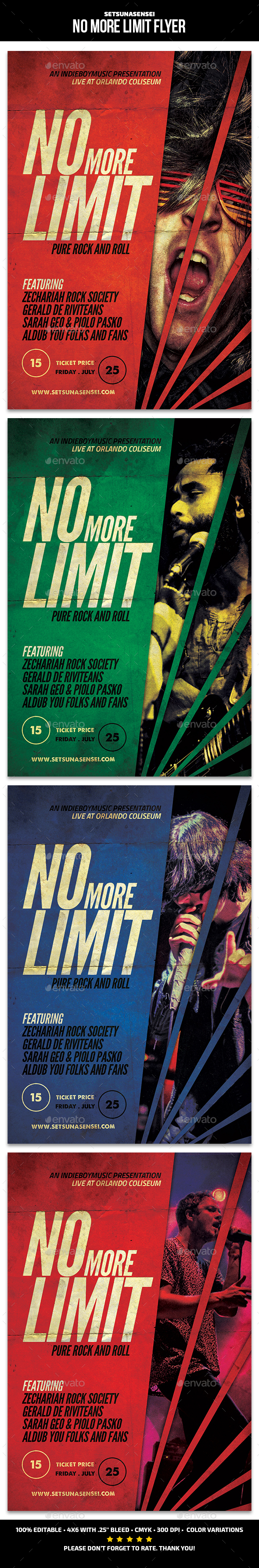 No More Limit Flyer - Concerts Events