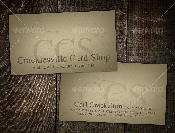 vintage business card template - Grunge Business Cards