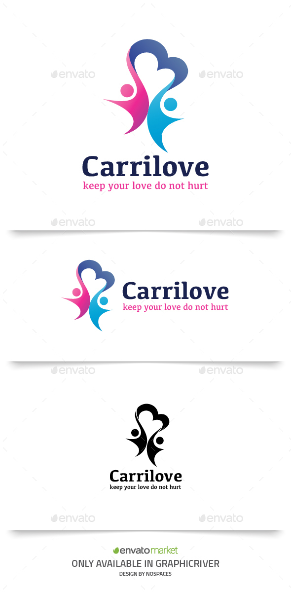 People Care Love - Humans Logo Templates