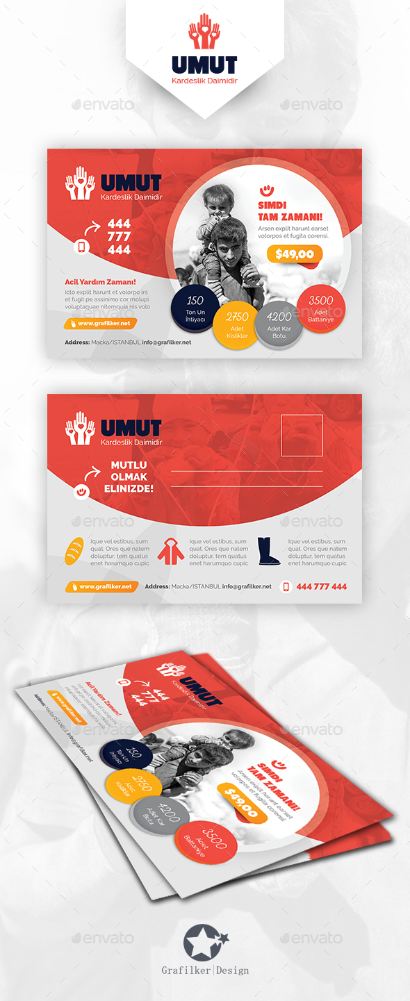 Charity Postcard Templates - Cards & Invites Print Templates