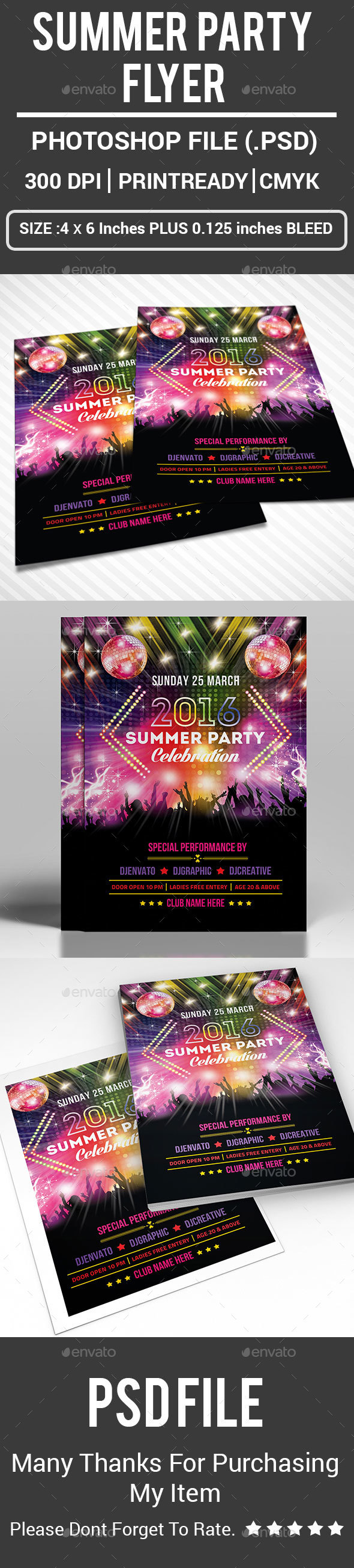 Summer Party Flyer - Events Flyers