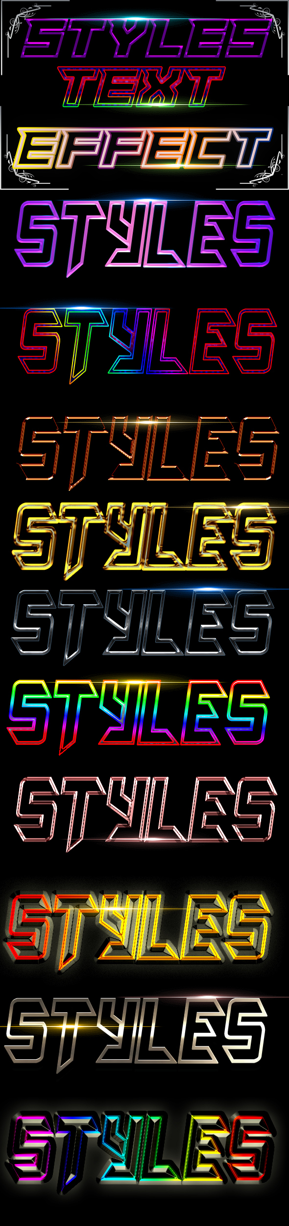 Styles Text Effect - Styles Photoshop