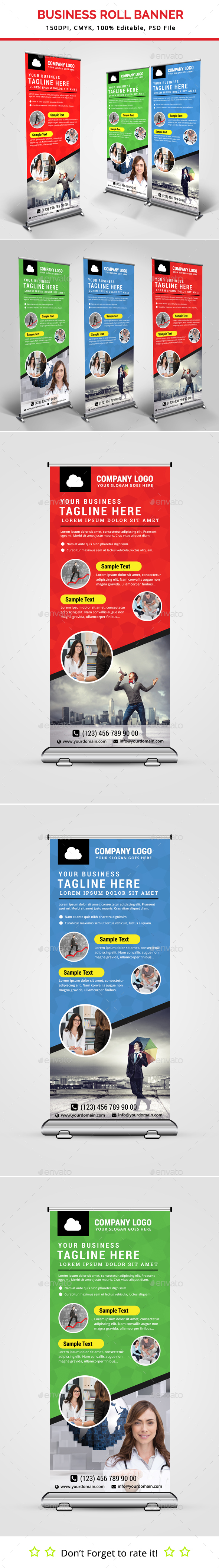 Business Roll Up Banner V21 - Signage Print Templates