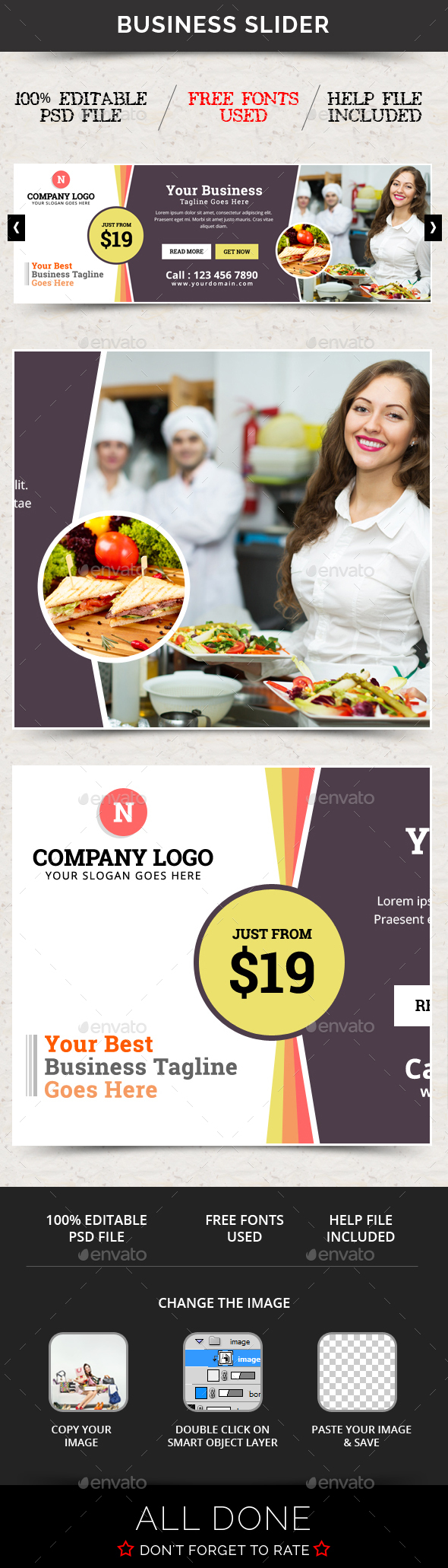 Business Slider V52 - Sliders & Features Web Elements
