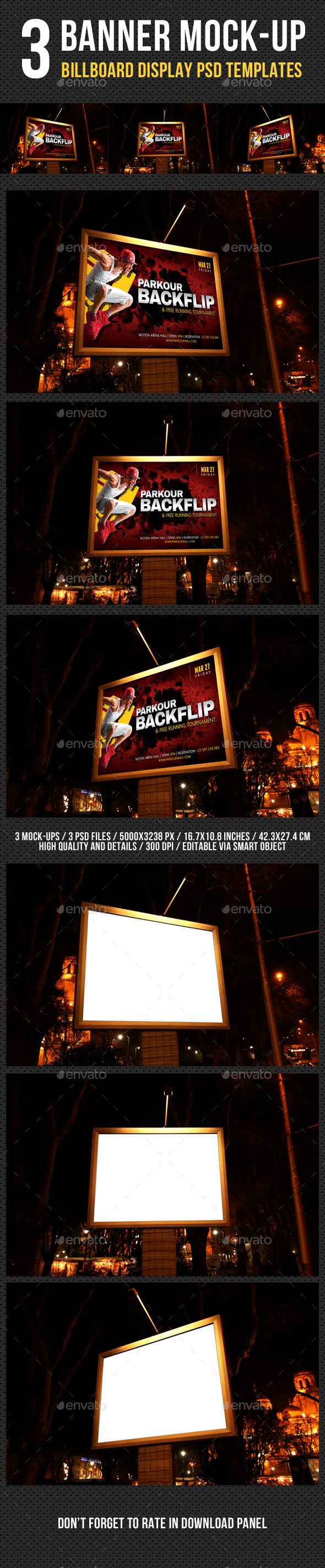 Billboard Banner Mock-Up V3 - Signage Print