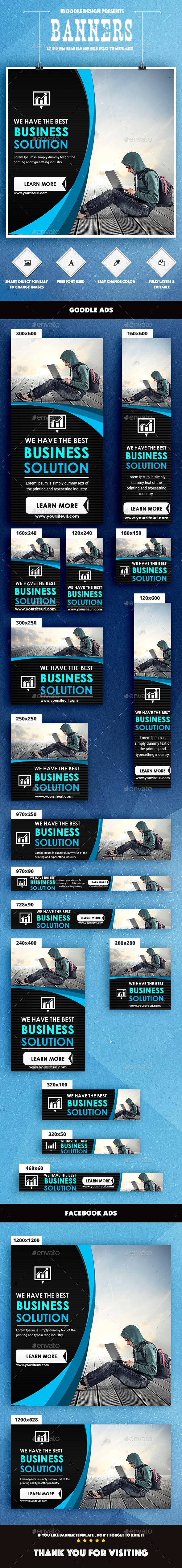 Multipurpose Banners Ads - Banners & Ads Web Elements