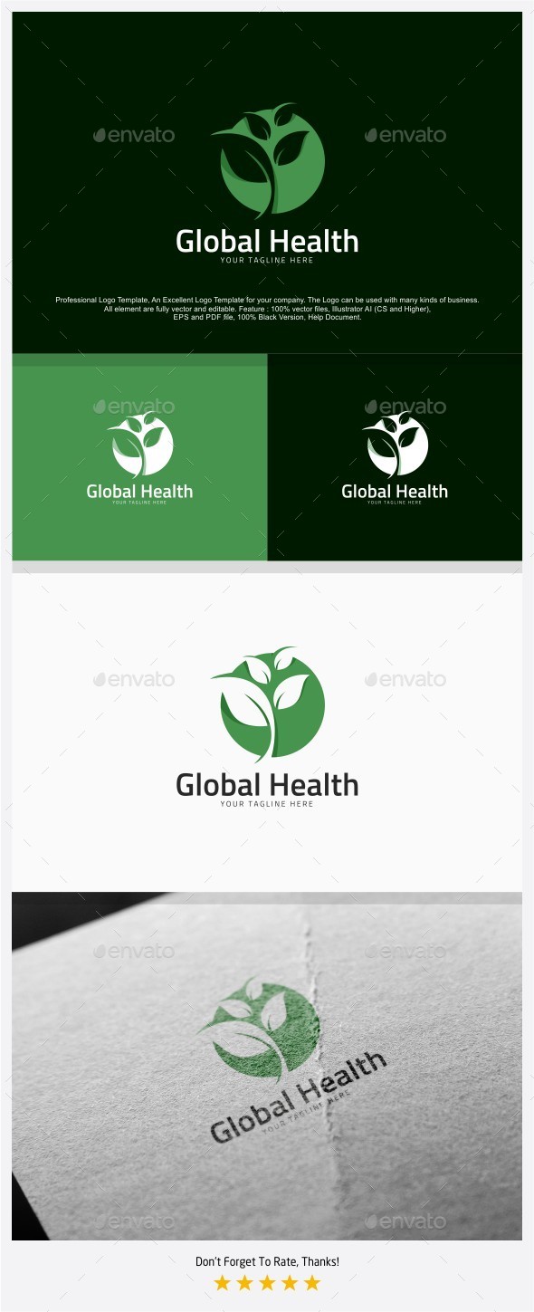 Global Nature Health Logo - Symbols Logo Templates
