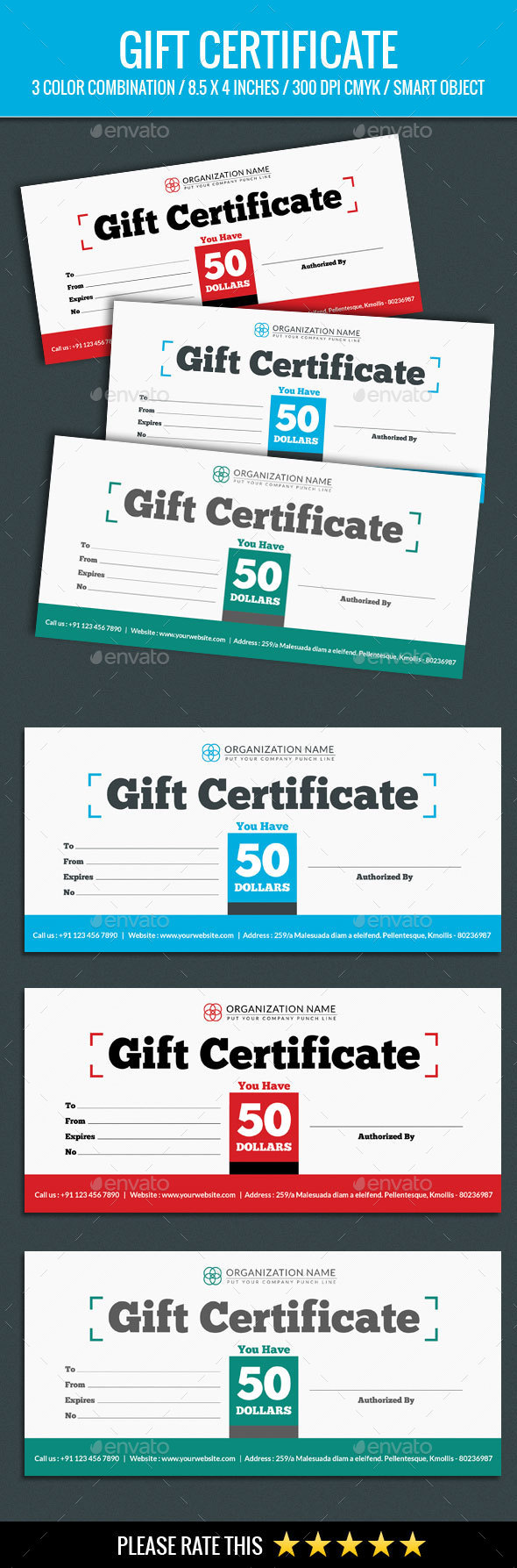 Gift Certificate - Certificates Stationery