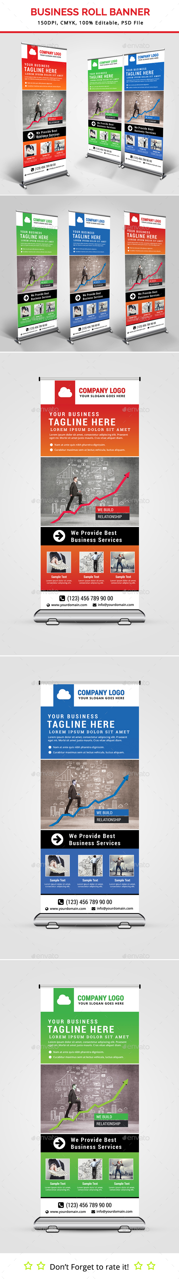 Business Roll Up Banner V22 - Signage Print Templates
