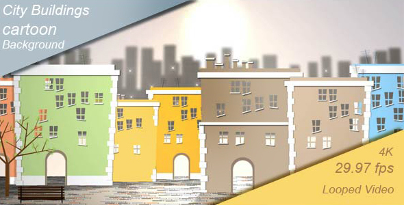 City Buildings Cartoon Background alt