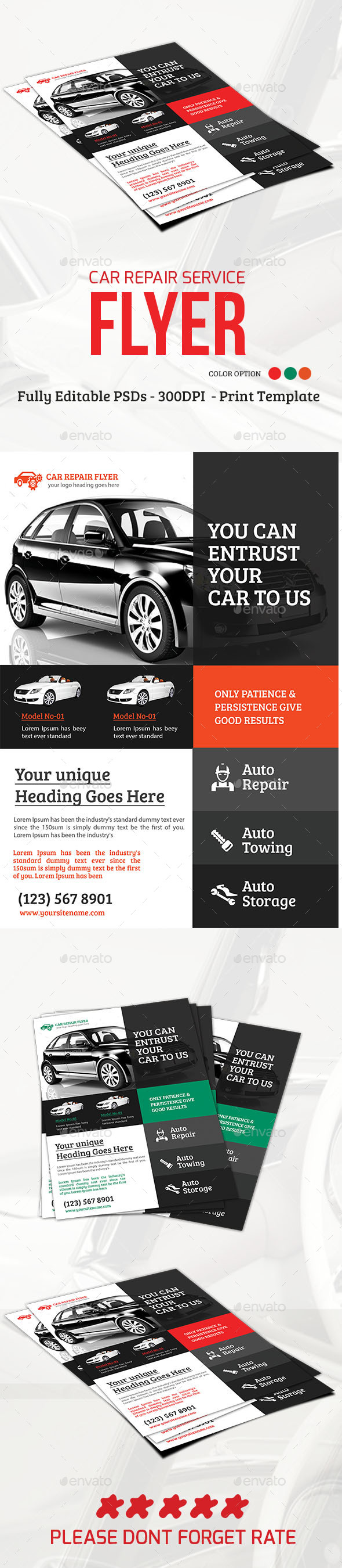 Car Repair Service Flyer - Flyers Print Templates