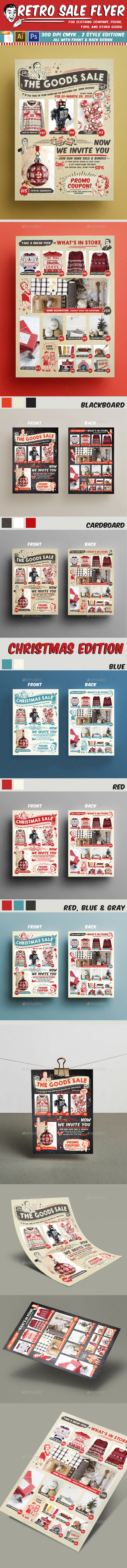 Retro Sale Flyer - Flyers Print Templates
