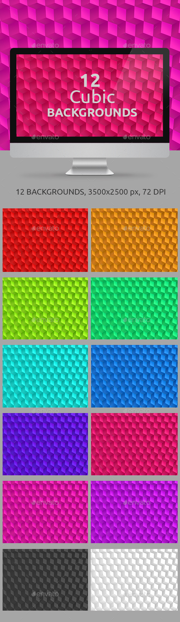 Cubic background - 3D Backgrounds