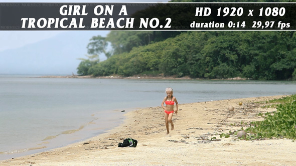 Girl On A Tropical Beach No.2