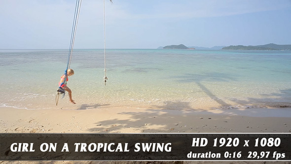 Girl On A Tropical Swing No.1