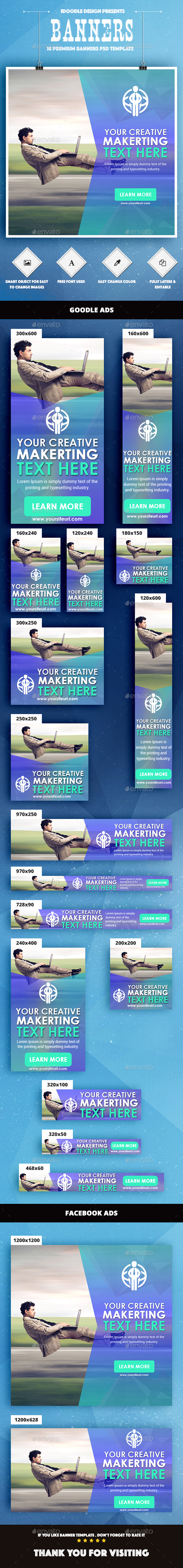 Multipurpose Banners Ads - Banners & Ads Web Elements
