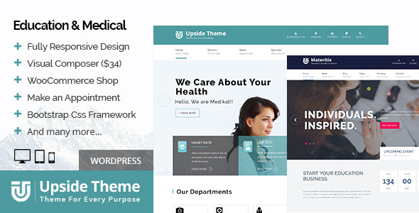 Upside - Multi purpose WordPress theme - Education WordPress