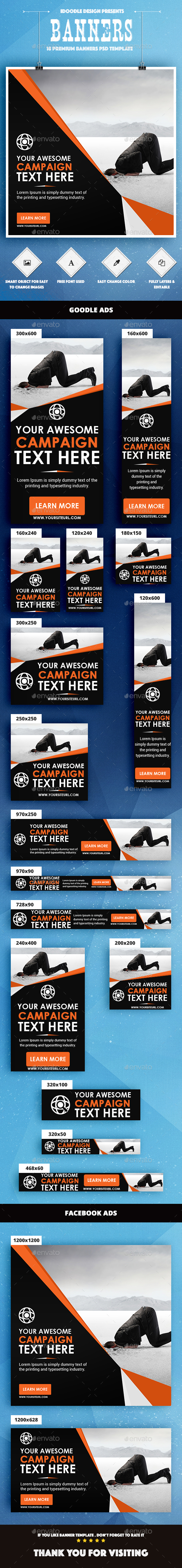 Multipurpose Banner Ad - Banners & Ads Web Elements