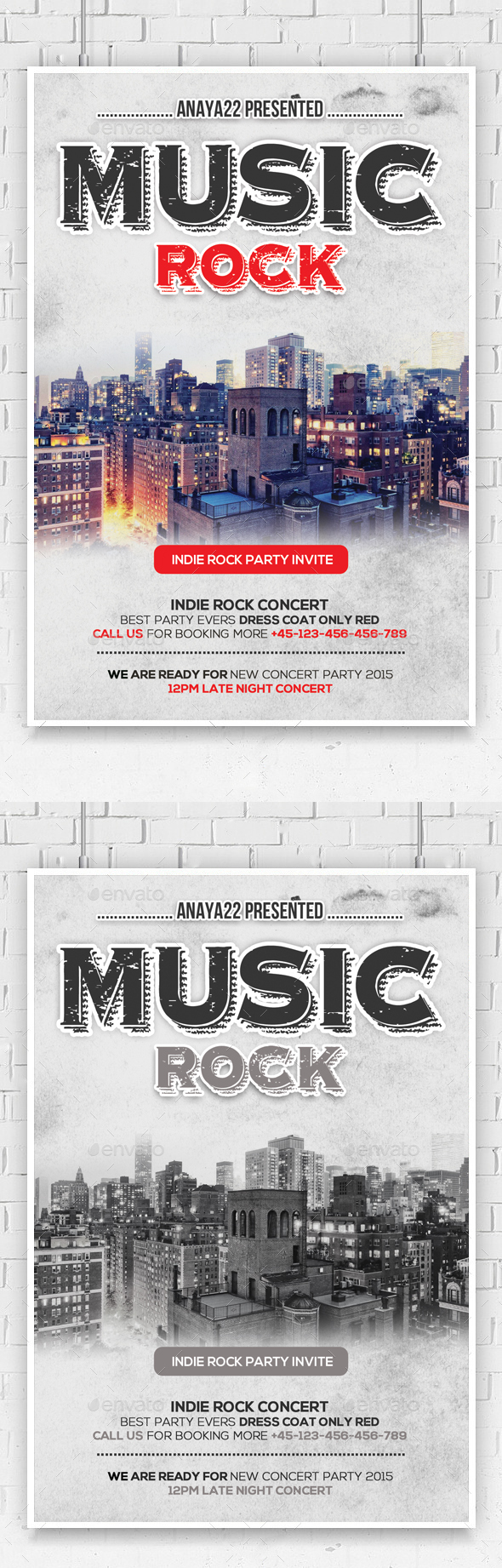 City Music Concert Flyer Psd - Clubs & Parties Events