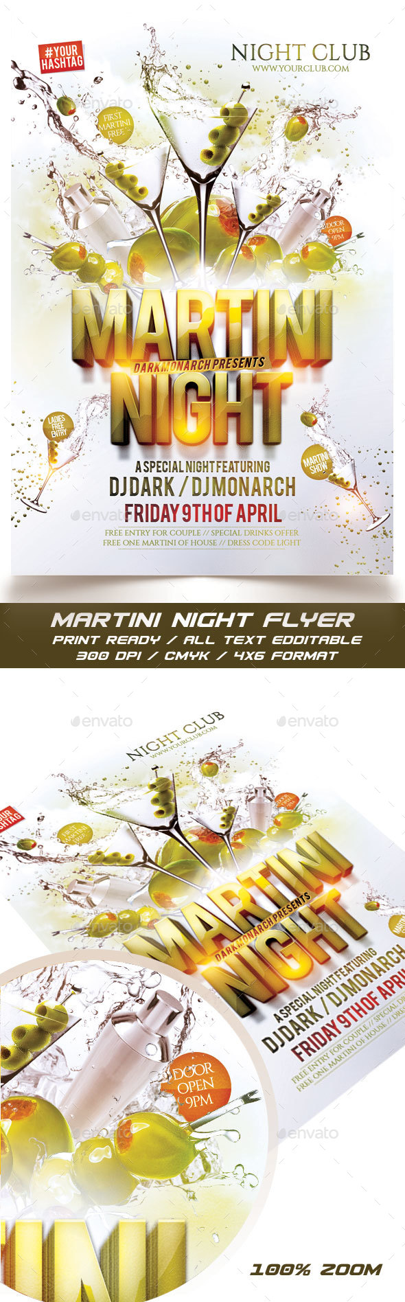Martini Night Flyer - Events Flyers