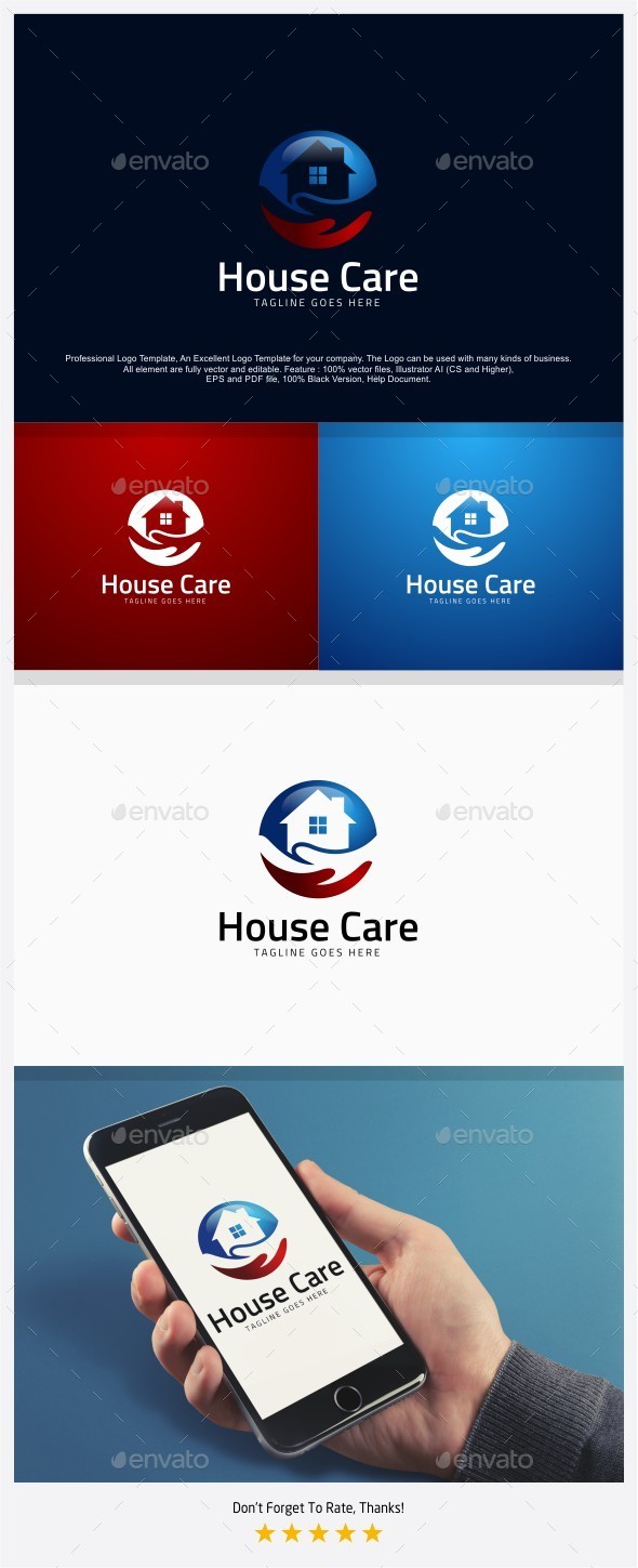 House / Home Care Logo - Buildings Logo Templates