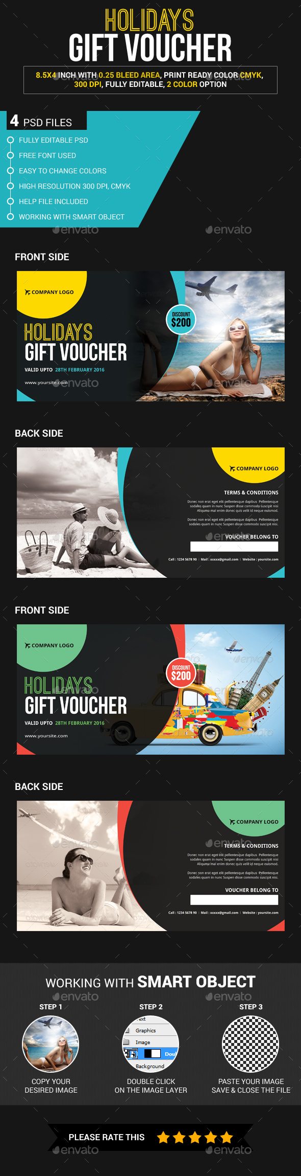 Travel Gift Voucher - Loyalty Cards Cards & Invites