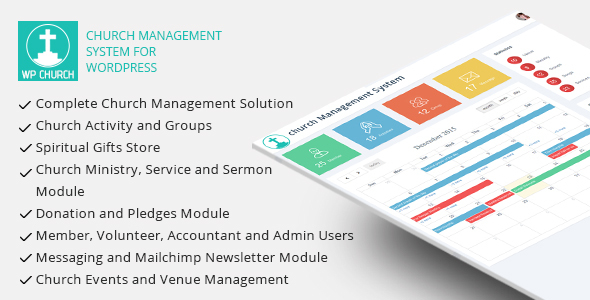 WPCHURCH - Church Management System for Wordpress - CodeCanyon Item for Sale