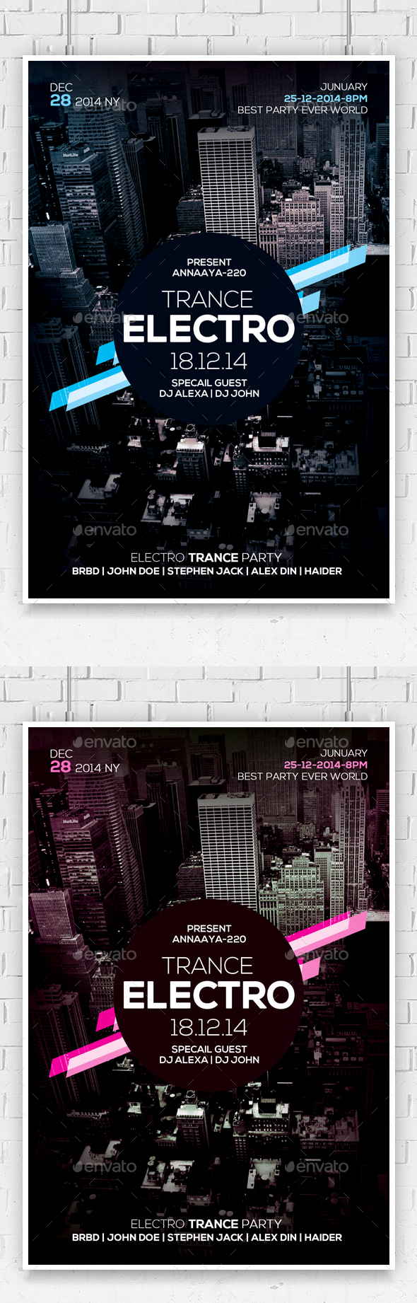 Minimal Sounds Beats Party Flyer - Clubs & Parties Events