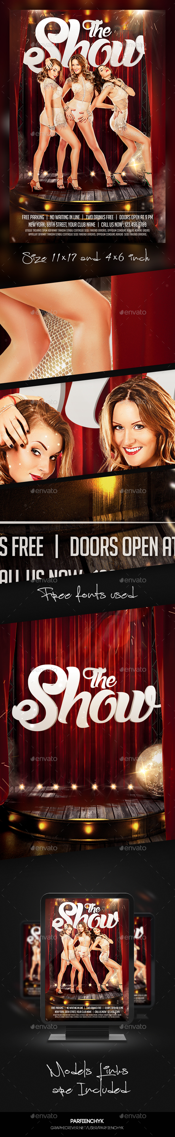 The Show Flyer Template - Clubs & Parties Events