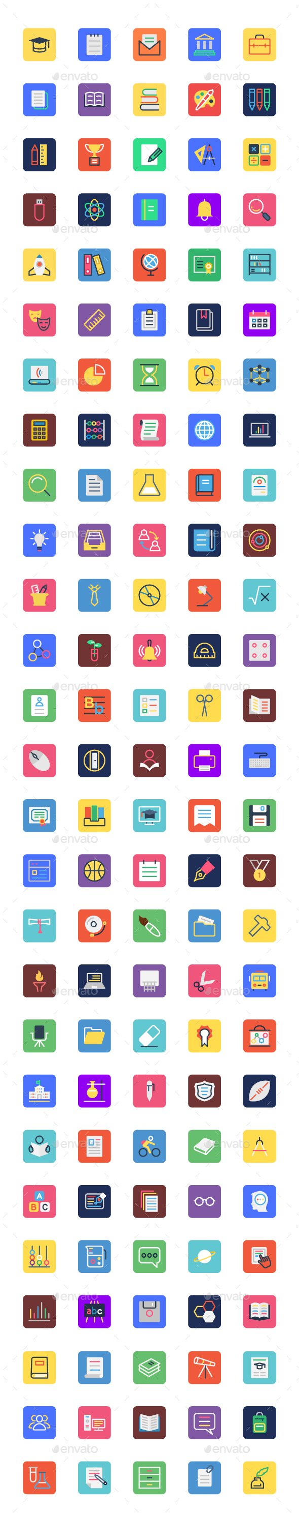 125+ Education Icons Set - Icons