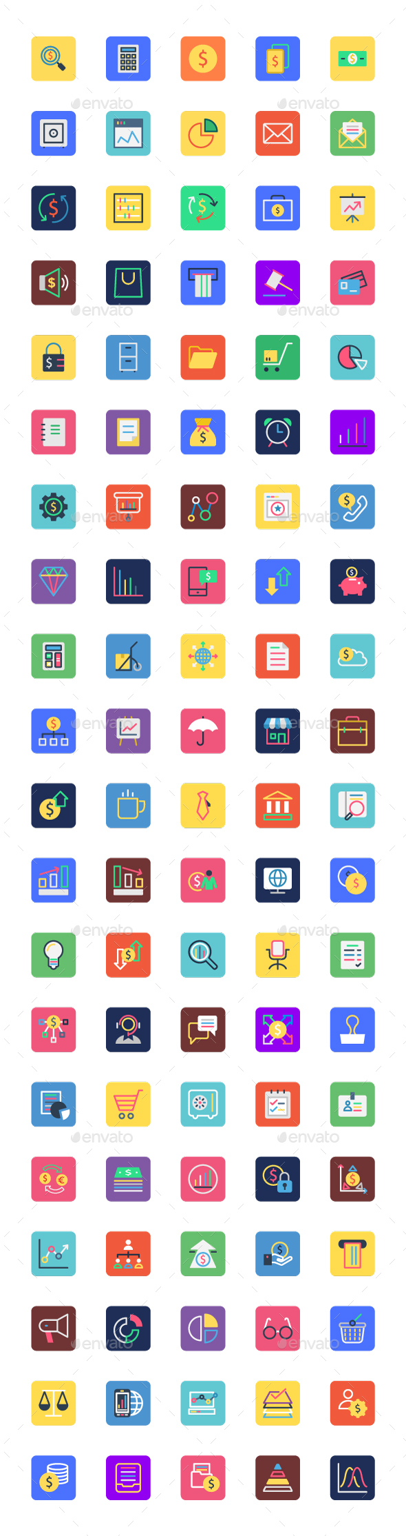 100 Banking and Finance Icons - Icons