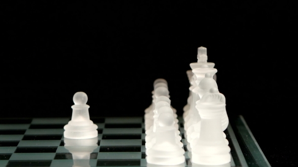 Man Makes Movement By Pawn Unusual Figures On alt