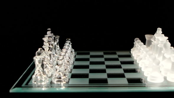 Unusual Figures Stand Sideways On Chessboard  alt