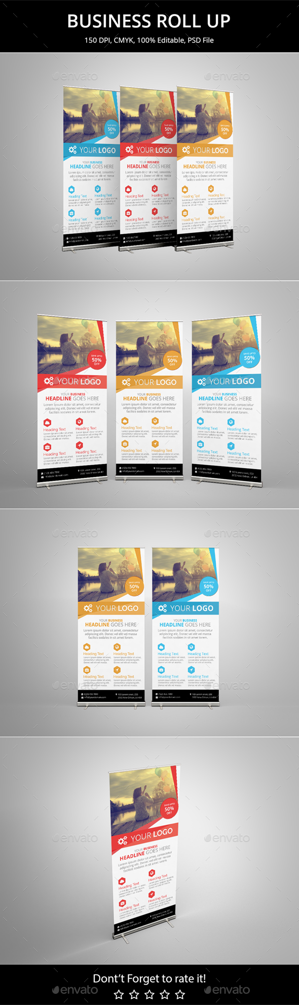 Business Roll Up Banner v3 - Signage Print Templates
